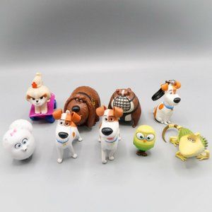 Secret Life of Pets Movie Figure Lot Of 9 Universal Studio McD Max Duke Gigit